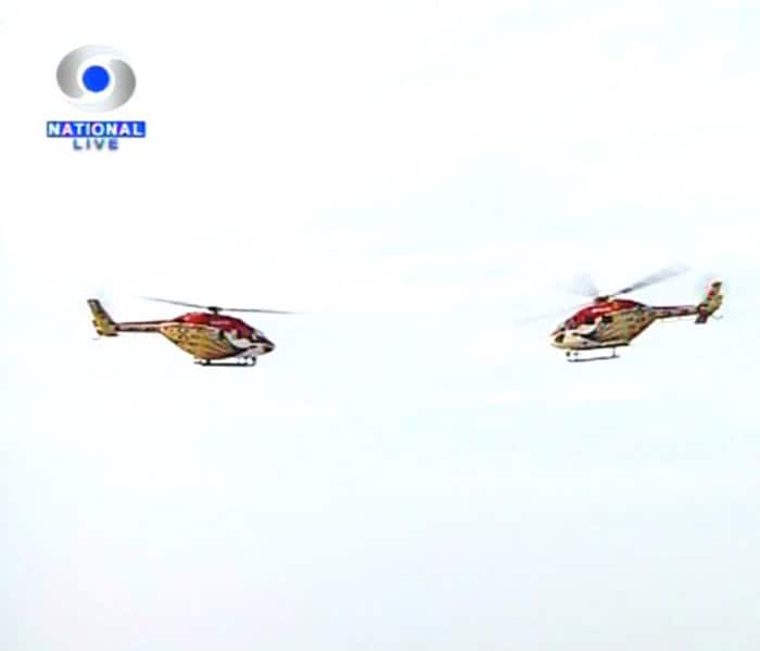Air Force demonstrates firepower. (Image courtesy: Doordarshan)