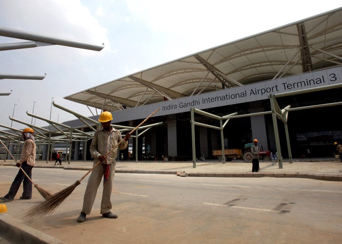 Besides three functional runways, the T3 would have, among other things, 168 check-in counters, 78 aerobridges (more than 64 in Singapore), 97 travelators and a multi-level air-conditioned car park to accommodate 4,300 cars, both first in India. (PTI Photo)