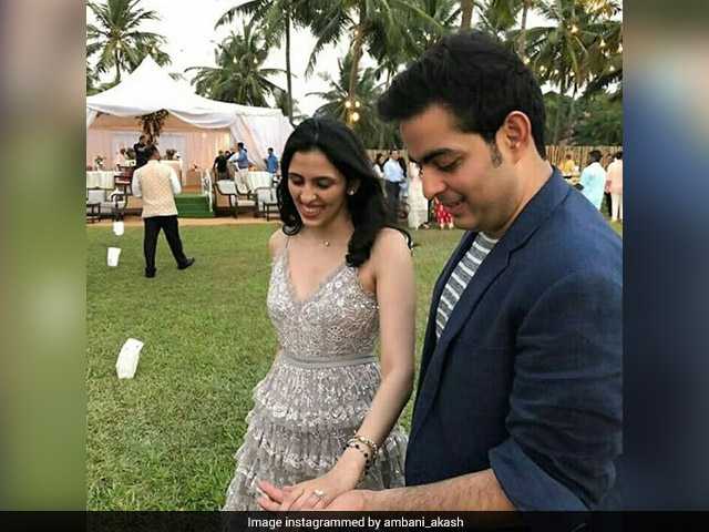 Akash Ambani and Shloka Mehta got engaged at a private lawn ceremony in Goa