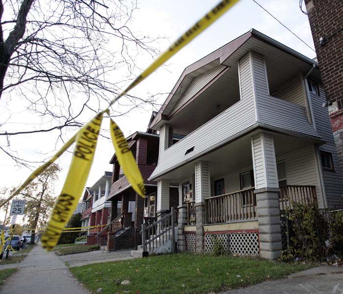 In this Picture, the home of Anthony Sowell is seen Ohio. Sowell is in jail, charged with murder, rape and kidnapping. (AFP Photo)