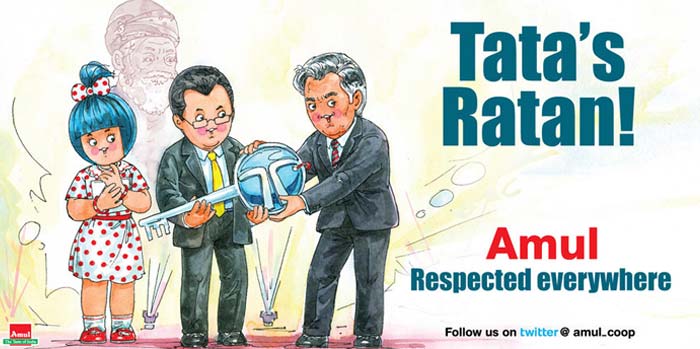 Amul\'s take on Ratan Tata retiring