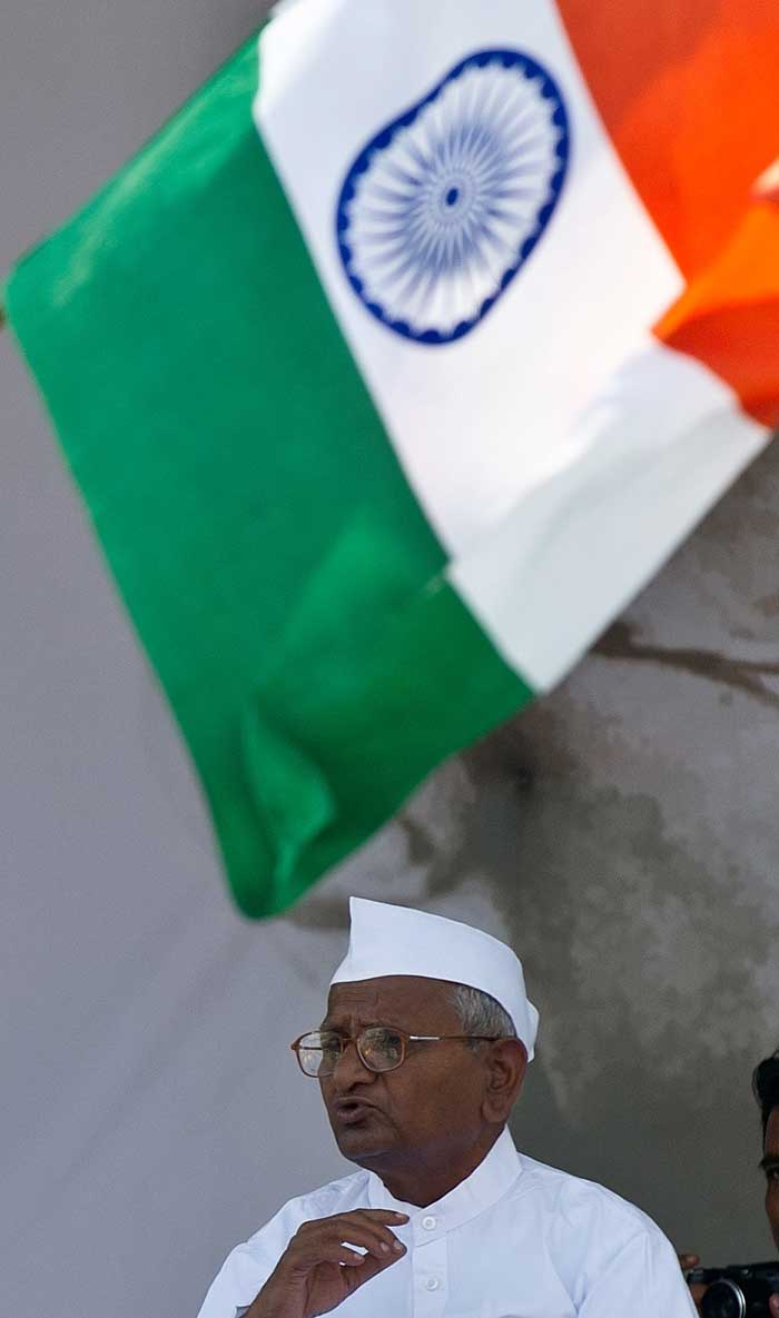 After breaking his fast with a token sip of sugar water, Anna addressed the gathered crowd, keeping them fixated on his every word.<br><br/>

He thanked his supporters, stating that this was, indeed, their victory, along with that of the media, which played the important role of awakening the masses.<br><br/>

Anna further stated that the Parliament of the people was supreme, going on to say that the Gandhian ideology of <i>Ahimsa</i> once again proved worthy. Perhaps his most galvanizing statement was when he told his audience that if they, too, would like to be Anna, then their words should not differ from their actions.