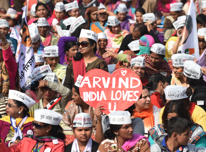 Delhi Preps for Arvind Kejriwal\'s Big Swearing In Ceremony