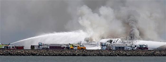 Asiana Airlines flight crashes while landing at San Francisco airport