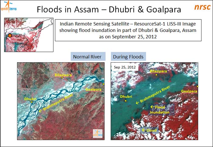 Assam floods through the eyes of ISRO