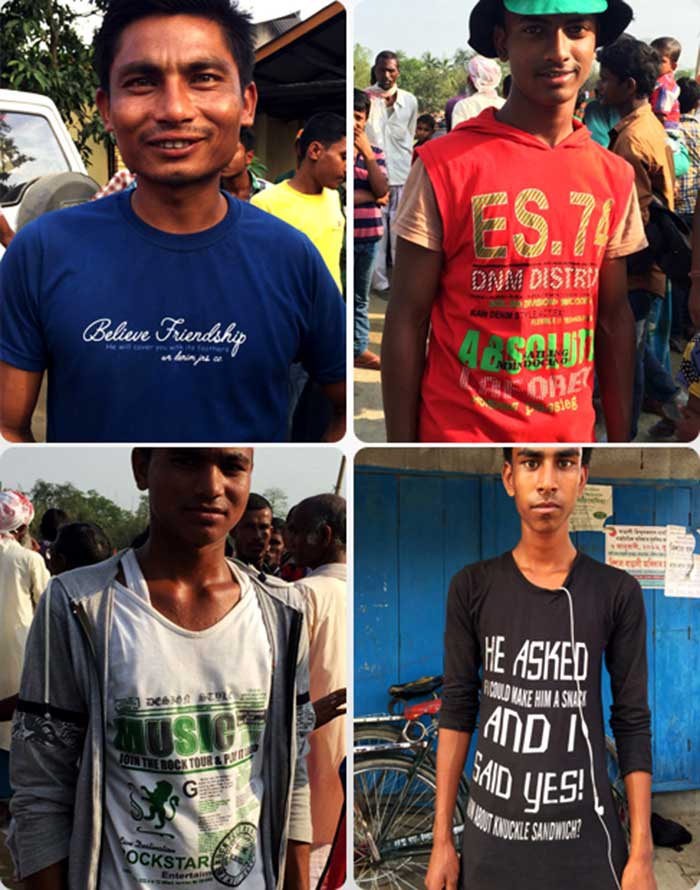 असम चुनाव: ये टी-शर्ट्स ही काफी कुछ कह देती हैं...