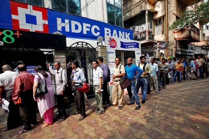 In Pics: India Queues Up Outside ATMs