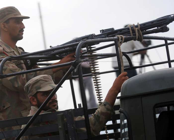Karachi naval base attacked