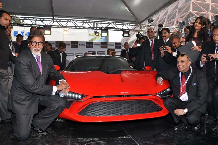 Iconic automobile designer Dilip Chabbria launched what is being termed as India's first supercar. DC Design's Avanti was unveiled by Bollywood superstar Amitabh Bachchan. DC Design aims to start manufacturing the car for a limited release by the start of 2013 and is expected to carry a price tag of Rs. 30 lakhs. DC Avanti takes the number three spot on our list.