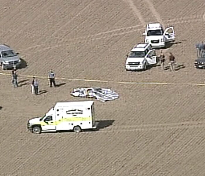 For hours on Thursday, people around the country were gripped by television images of a homemade, silvery balloon careening through the skies near here, whooshing over fields and trees and yards with a 6-year-old boy believed inside. (AFP Photo/Fox News Channel)