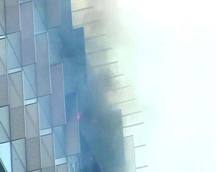 The fire brigade department is facing a lot of challenges to deal with the fire on top floors as they are ill-equipped. The fire officials have begun the process of evacuation and have even evacuated neighbouring buildings.
 
The immediate cause of the fire is not known yet.