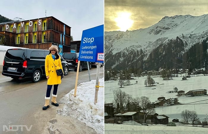 NDTV's Ambika Singh Kahma reached Davos 2025 with the message of uniting for a healthier, sustainable future for all!