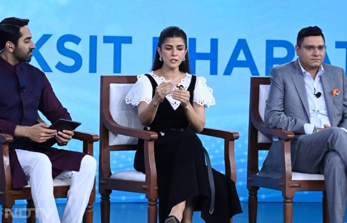 At the launch of  Dettol Banega Swasth India Season 12 actor Nimrat Kaur shares her insights "We as a society shouldn't limit the conversation about menstrual hygiene to women. The awareness should start with young adults and school kids."
