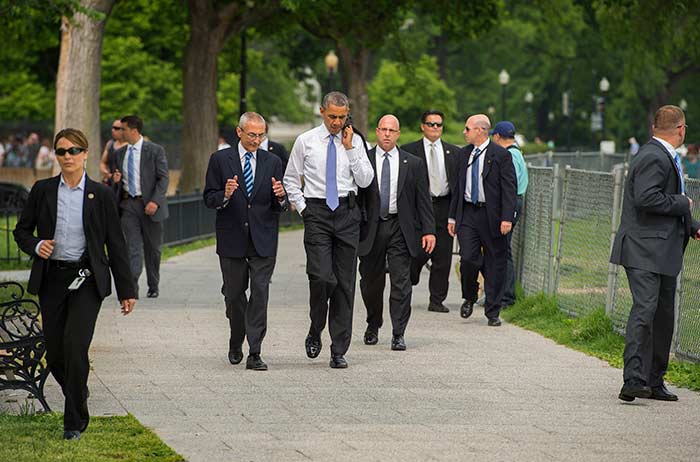 A Surprise Walk With President Barack Obama