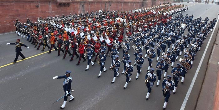 In Pics: Rehearsal Of Beating Retreat Ceremony