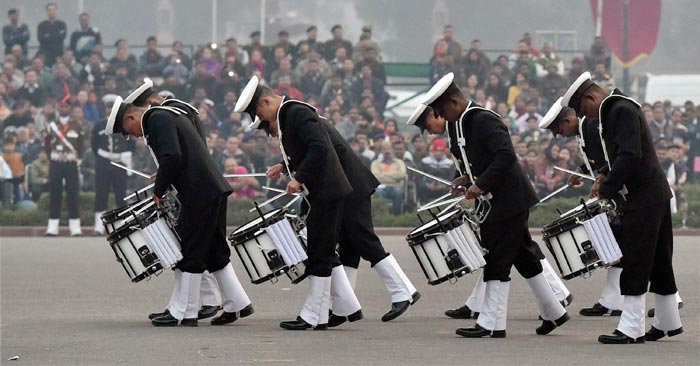 In Pics: Rehearsal Of Beating Retreat Ceremony