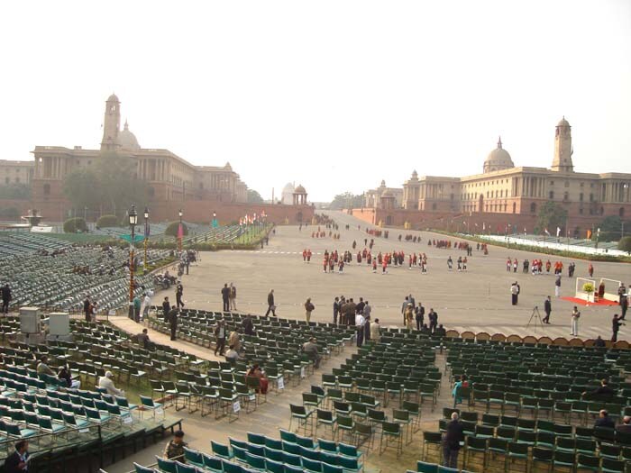 Scenes from the Beating Retreat ceremony.