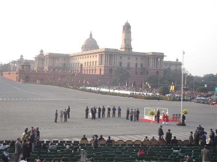 Scenes from the Beating Retreat ceremony.