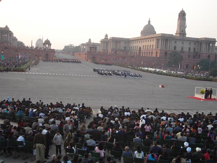 Scenes from the Beating Retreat ceremony.