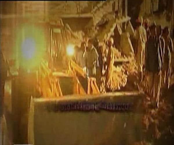 Building collapses in Bellary