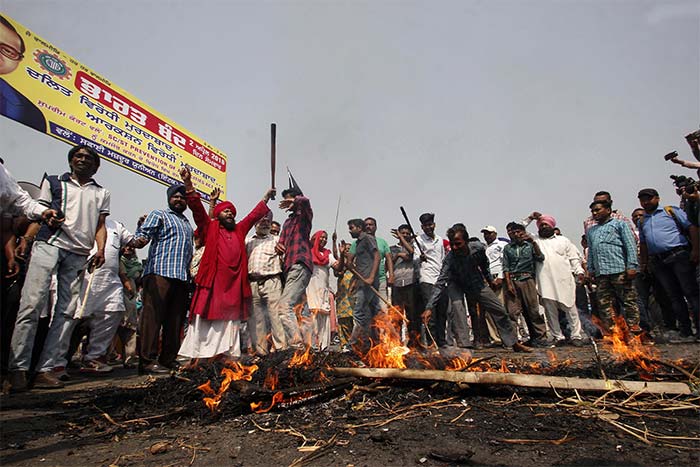 Bharat Bandh In Pictures: Violence In Three States