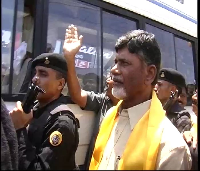 <b>Hyderabad:</b><br><br>In Andhra Pradesh, Telugu Desam Party leaders took to the streets and courted arrest.<br><br>TDP chief Chandrababu Naidu also courted arrest in Hyderabad and said the Centre must roll back the fuel price hike or else they will intensify the protests.