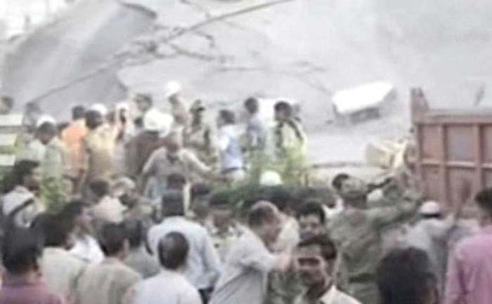Part of hospital wing collapses in Bhopal