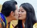 Photo : Bhutan Royal Couple's first public kiss