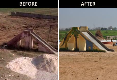 Apart from the classrooms, outdoor facilities were revamped as well to provide children a healthier environment at the school.