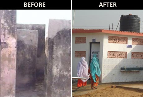 Sanitation facilities were lifted to help build a better atmosphere at the school.