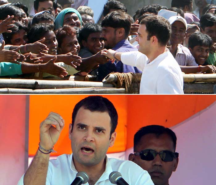 On the margins will be the Congress with Rahul Gandhi as the party's trump card. It was Rahul who insisted on the party contesting alone and focusing on the youth- an experiment that paid off in Uttar Pradesh in the 2009 General election.<br><br>The party's performance -- especially if it manages to woo back a sizeable section of Muslims --will have a huge bearing on the fortunes of Lalu, who has for close to two decades been the biggest beneficiary of the support of the minority community.(PTI Photo)