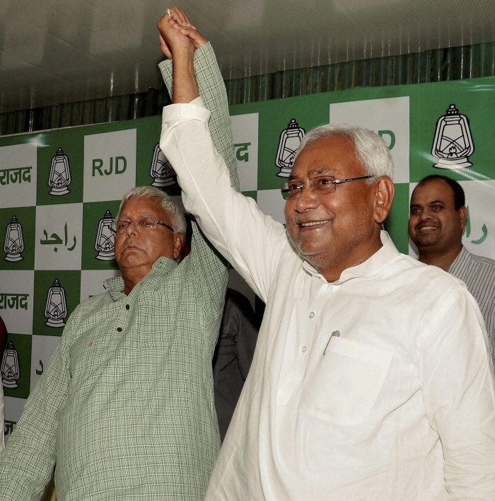 The men of today's match - The Bihari Brothers, arrived together to address the press.