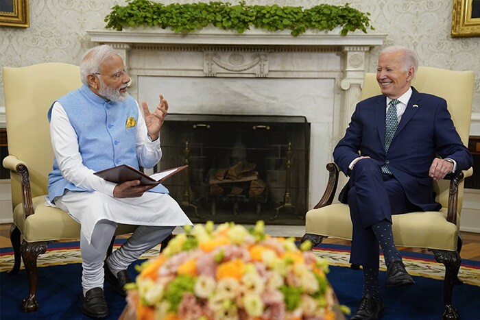 प्रधानमंत्री नरेंद्र मोदी और अमेरिकी राष्ट्रपति जो बाइडेन के बीच द्विपक्षीय वार्ता, देखें तस्वीरें