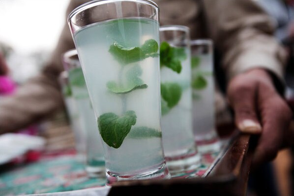 Lime juice is served to guests. (Courtesy: NYT)