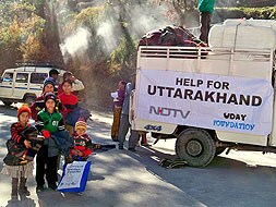 Photo : NDTV's blanket donation drive in Uttarakhand