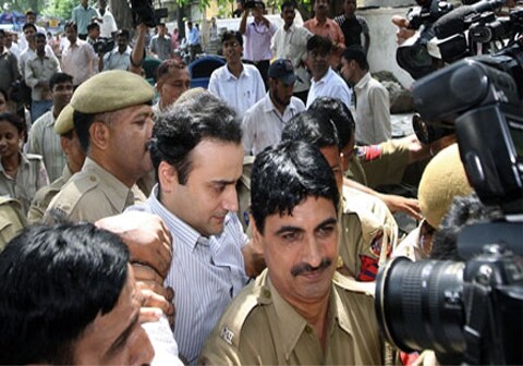 The Delhi High Court gave its verdict for the infamous BMW hit-and-run case on 20th July 2009. The High Court upholds conviction against Nanda and three others. However, it reduces Nanda's jail term from five to two years.

<b>Moment of truth:</b> Delhi Police personnel escorted Sanjeev Nanda to prison from the Patiala House court on September 2, 2008. (AFP)