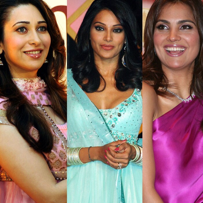 Here's a look at some Bollywood divas as they dressed in all their finery and came out for promotional events.