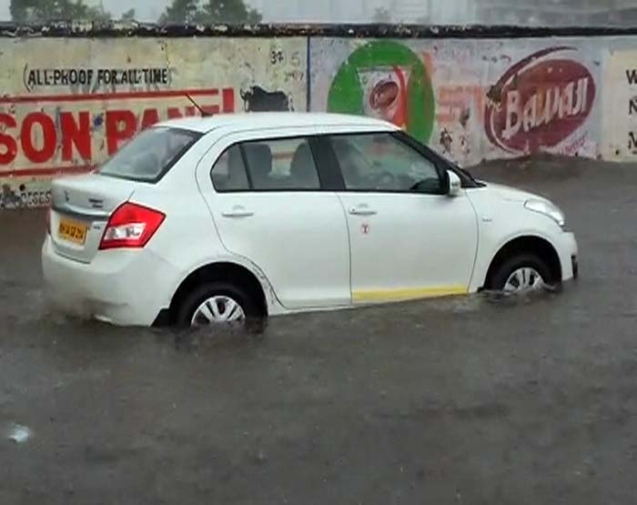 Water logging has been reported from low lying areas like Dadar, Parel, Sion, Kurla, Ghatkopar and the Western Express Highway, causing severe traffic snarls along the stretches.