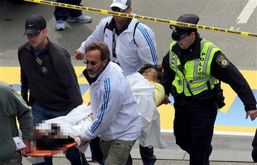 Boston Marathon blasts: three killed, several injured