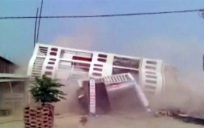 5 Pics: Moment When Building Collapsed On Camera In Bihar, Many Injured