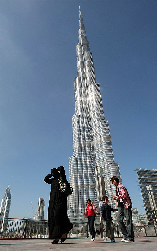 Burj Khalifa will ultimately be the place of residence, work and leisure for a community of up to 12,000 people. (AFP Image)