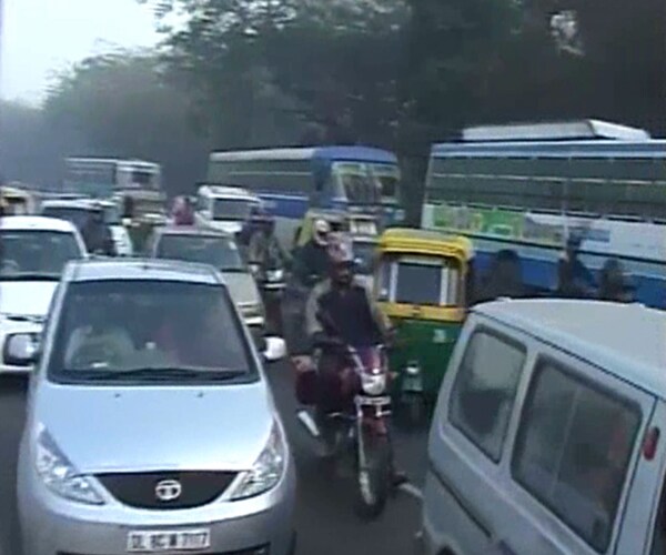The bus plying between Harsh Vihar and ISBT overturned in Majnu Ka Tilla at around 8 am, a senior police official said.(NDTV Photo)