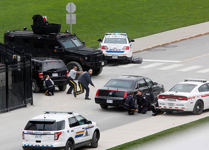 Shooting at Three Places in Canada, Including Near Its Parliament Building