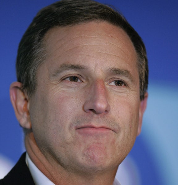 <b>August 2010<br>Mark Hurd<br>Hewlett-Packard</b><br><br>On Aug. 6, 2010 the Hewlett-Packard CEO resigned due to a sexual harassment claim from Jodie Fisher who was a contract employee with HP's marketing department from 2007 to 2009.(AP Photo)