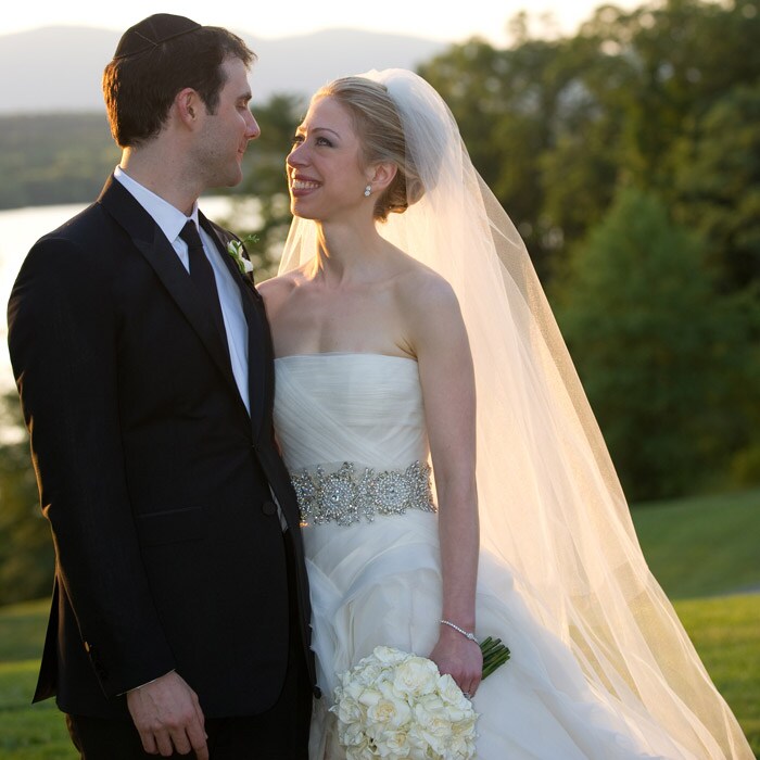 Chelsea Clinton wed her longtime boyfriend under extraordinary security at an elegant Hudson River estate late on Saturday.<br><br>Chelsea's wedding details were guarded like a state secret. Friends say that Chelsea has always been a very private person hence she wanted everything to be very exclusive to only her and her near and dear ones.  (AP Photo)