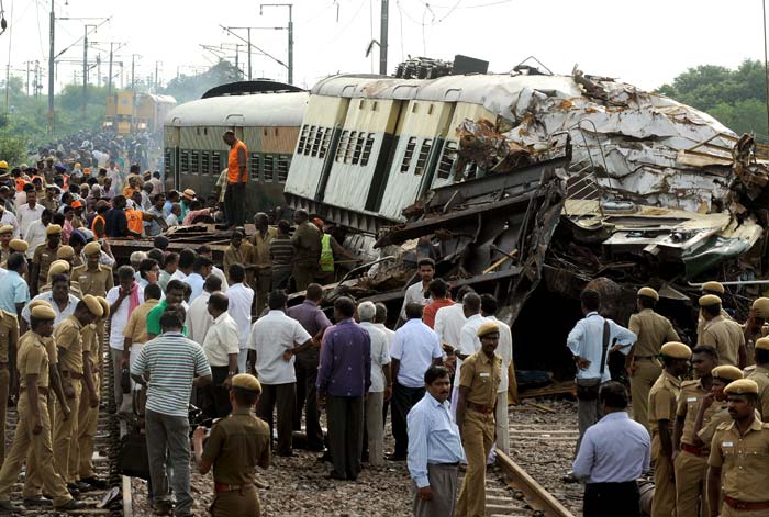 In pics: Chennai train collision