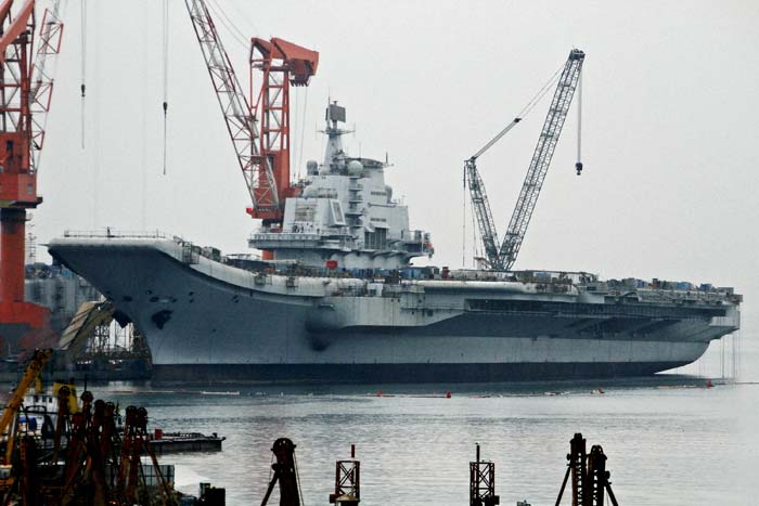 Information about the cruise was tightly restricted in line with the Chinese military's habitual secrecy; although the official Xinhua News Agency indicated that the step had been planned for some time. The 300-foot (91-meter) vessel departed through fog from the northern port of Dalian where it is being overhauled.