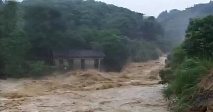 Rainstorms have been pelting south China since Sunday. (AP Image)