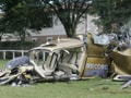 Photo : Brazilian pilot crashes chopper, saves lives