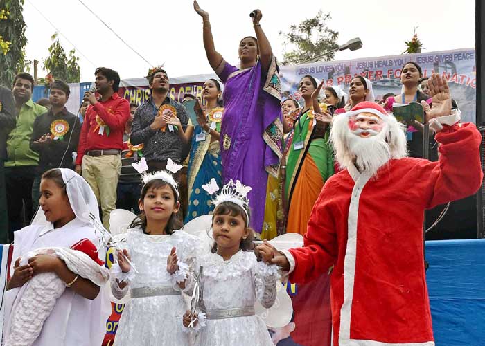 Joy And Cheer Across India As People Enthusiastically Celebrate Christmas